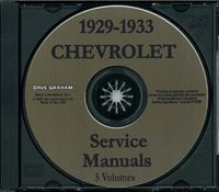 1929-33 CHEVROLET Full Line Body, Chassis & Electrical Service Manual sample image